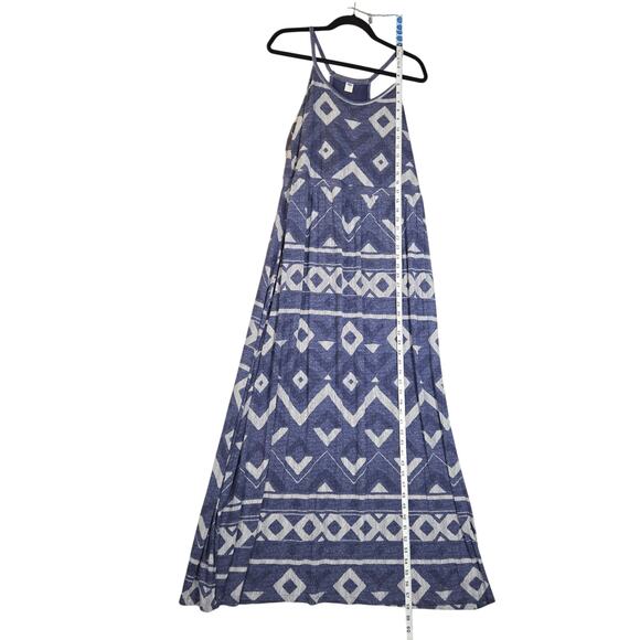 Old Navy Womens 1X Plus Maxi Dress Stretch Soft Racerback Vacation Casual Boho - Picture 4 of 10
